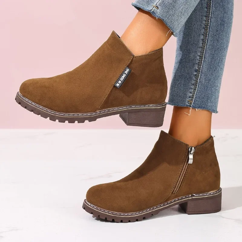 Woman Formal Wear - Damen Herbst Winter Stiefeletten mit Seitenreißverschluss