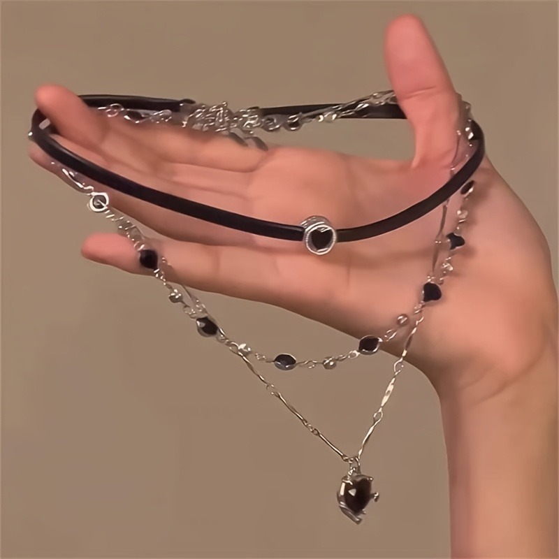 Women'S Gothic Formal Wear - Gotische, geschichtete, herzförmige Halskette, Schmuck, exquisite