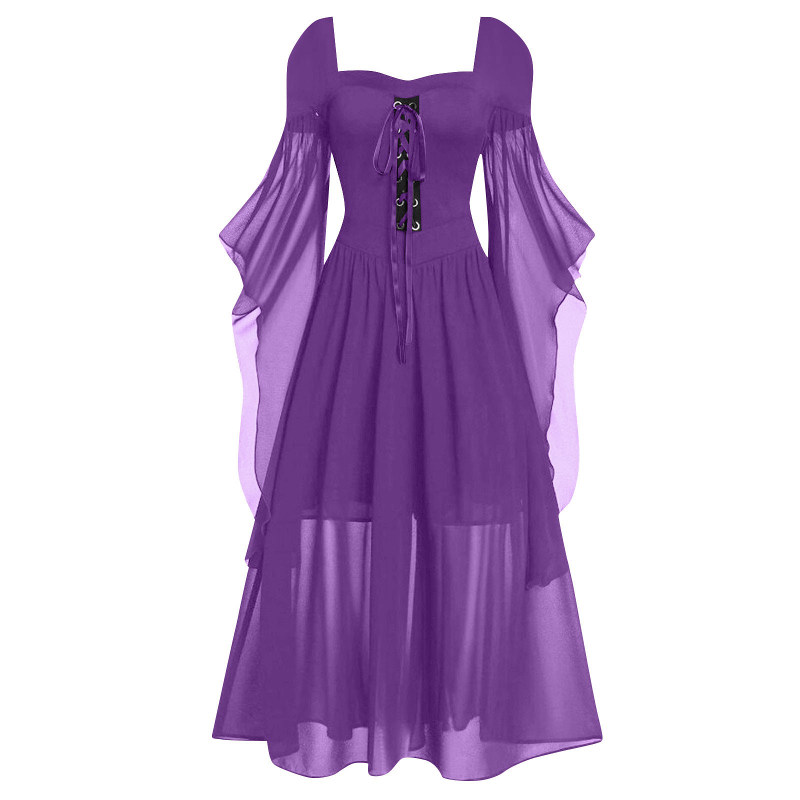 Women'S Gothic Formal Wear - Halloween 2026 Kleider Schulterfreies Gothic-Kleid Damen