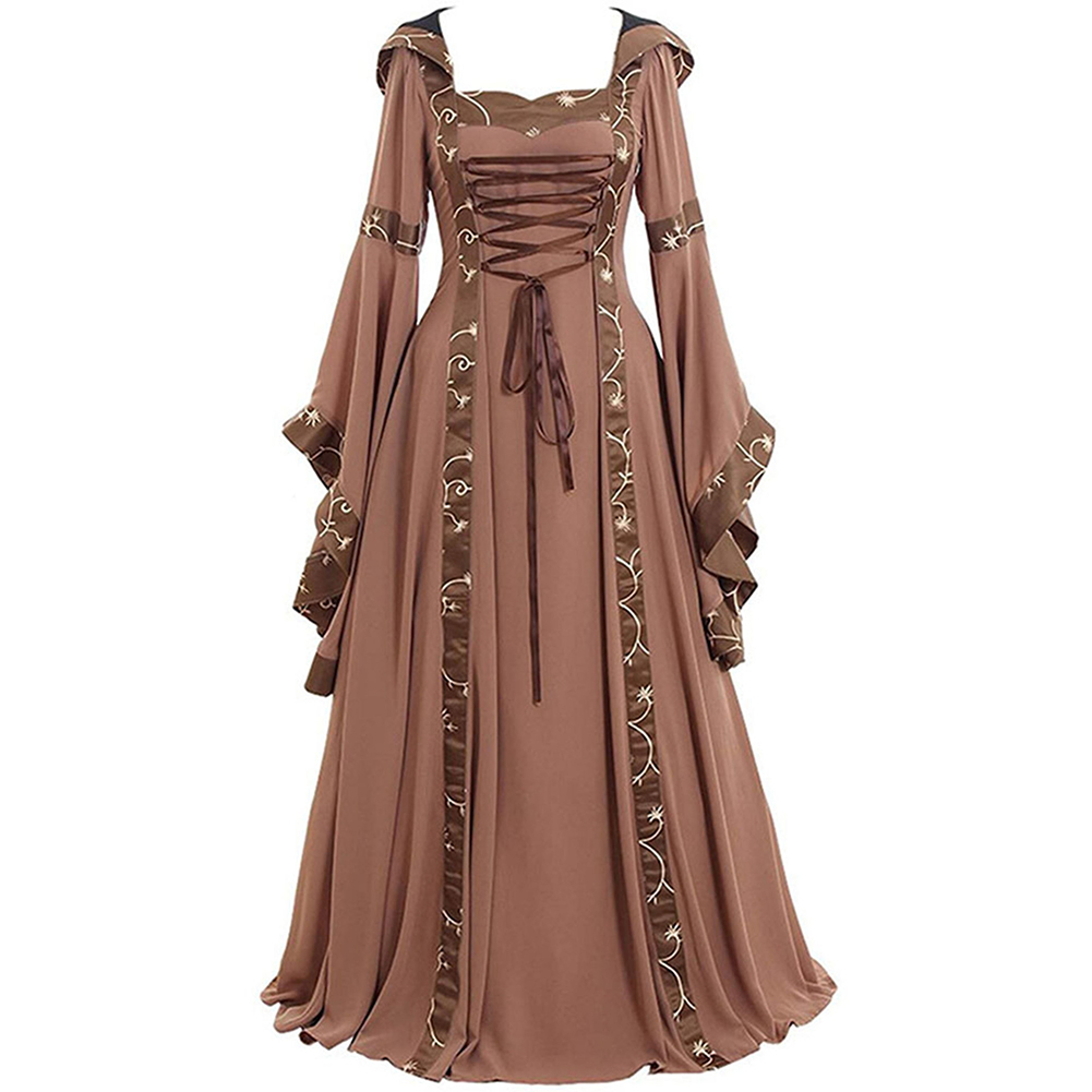 Women'S Gothic Formal Wear - Freizeitkleidung, Gothic-Damenkleid, Retro-Schnürkleid, Prinzessinnenkleid, Schnürkostüm, vielseitiges