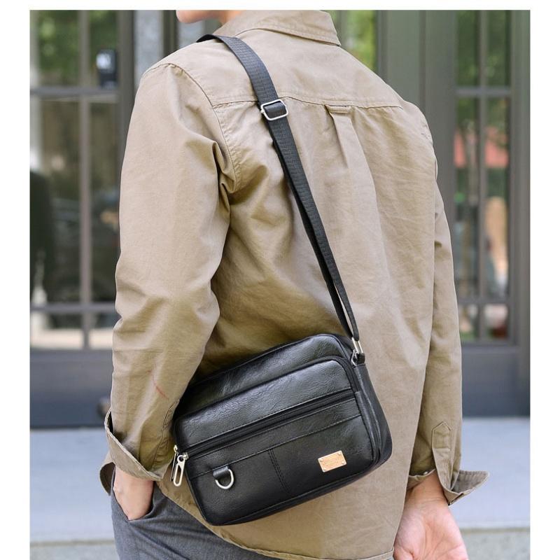 Leder Herren Sling Bag Messeng – Structured Handbag Work Bewertung und Preis