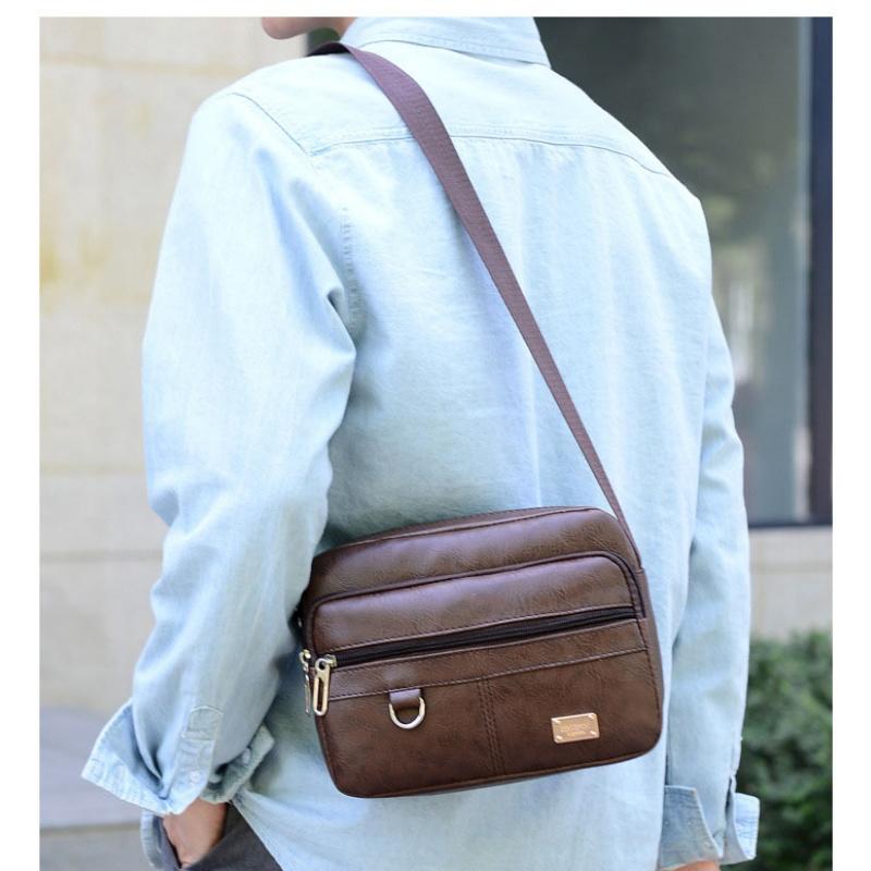 Leder Herren Sling Bag Messeng – Structured Handbag Work Bewertung und Preis
