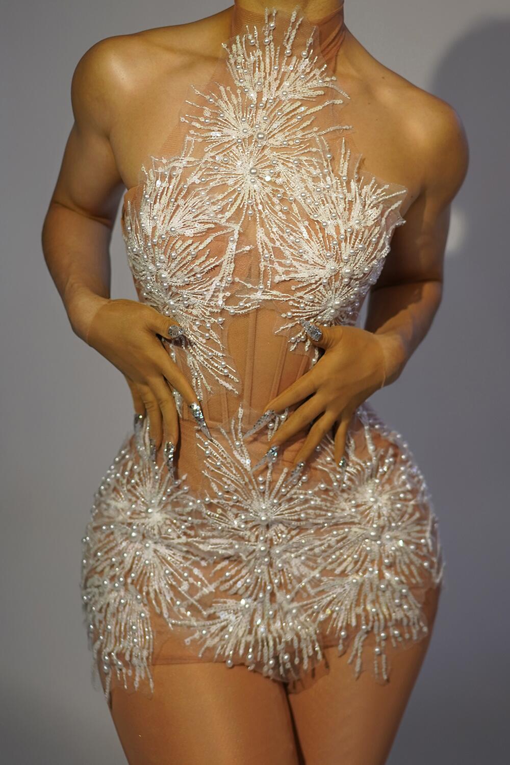 Glitzerndes, kurzes Schneeklei – Woman Formal Wear Bewertung und Preis