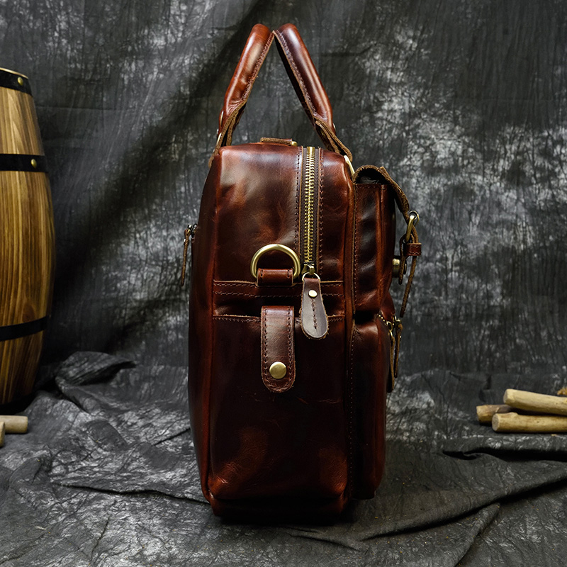 Männer echte leder aktentasche – Structured Handbag Work Bewertung und Preis